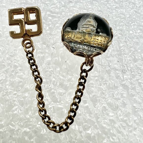 Vintage Washington DC Souvenir Lapel Pin 1959 - Picture 1 of 3